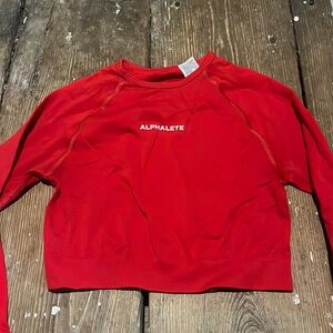 Alphalete -  Red Long Sleeve Top